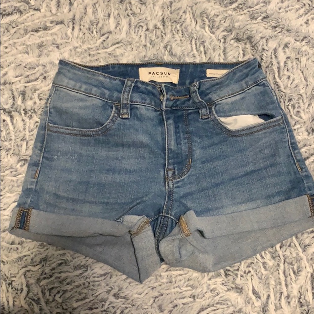 PacSun super stretch Shortie shorts.. fit like a 0